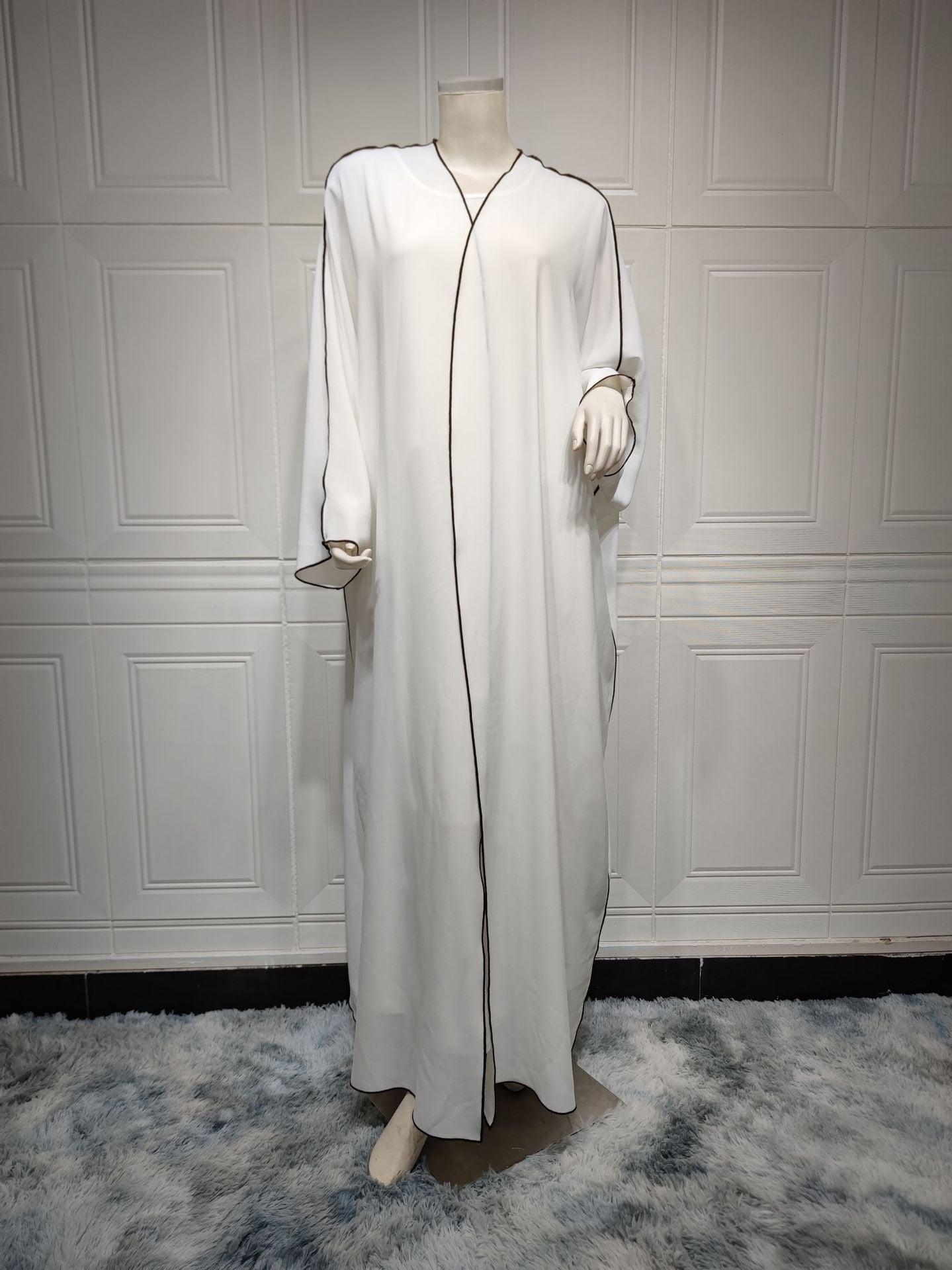 Line Wrapped Abaya