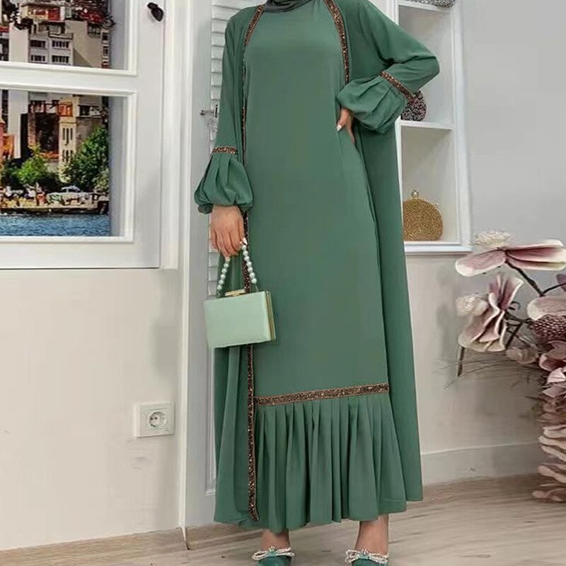 Moroccan Elegance: 2 Piece Abaya