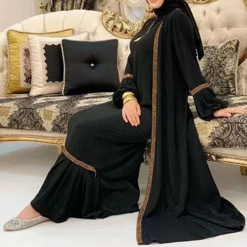 Moroccan Elegance: 2 Piece Abaya