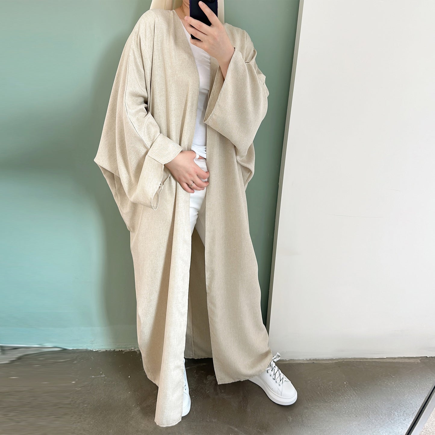 Jade Classic Linen Abaya