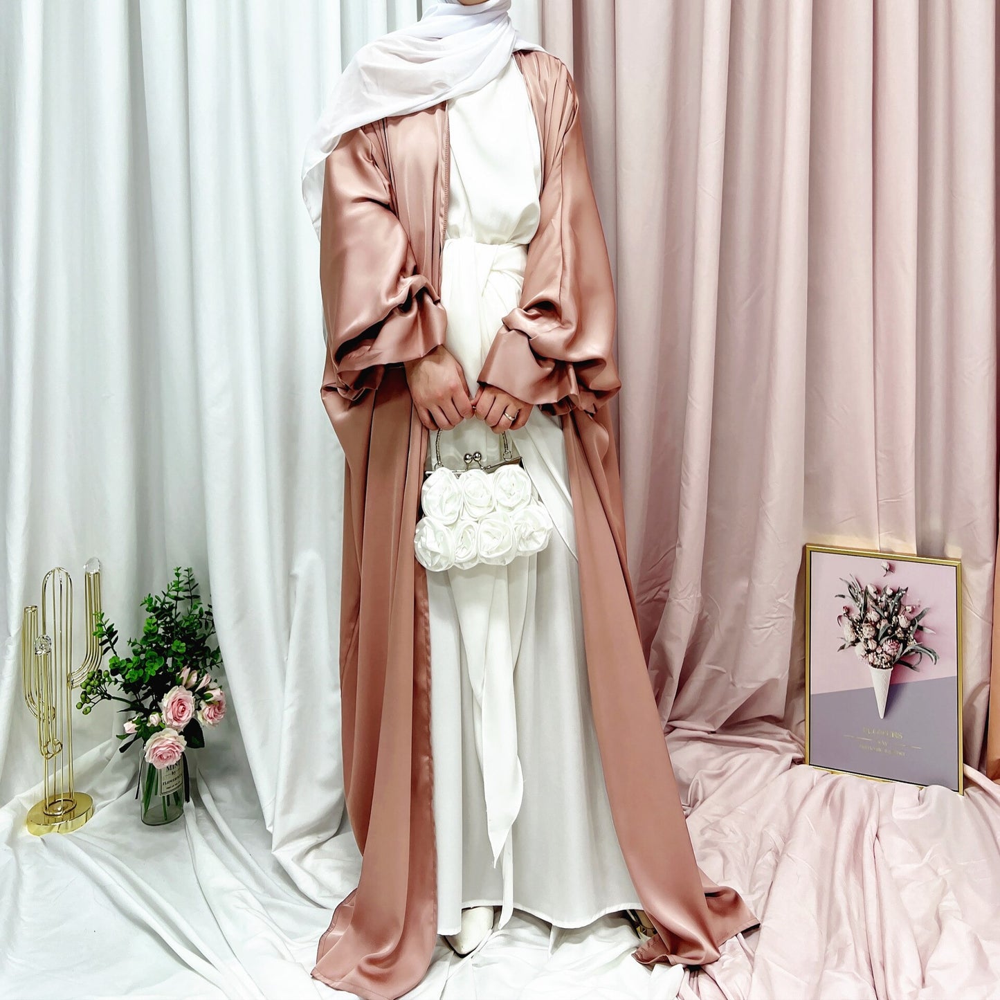 Elmira Satin Abaya