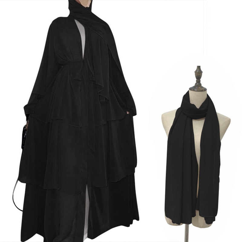 Triple Layered Abaya