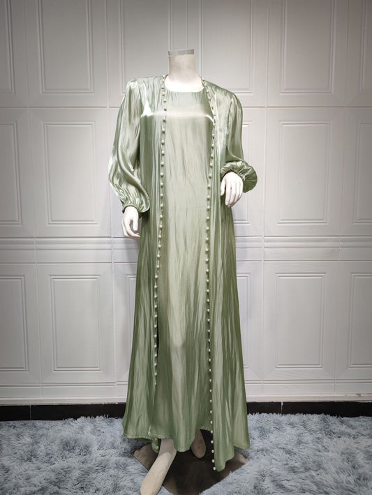 Pearl Abaya - 2 Piece Silk