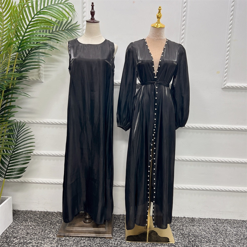 Pearl Abaya - 2 Piece Silk