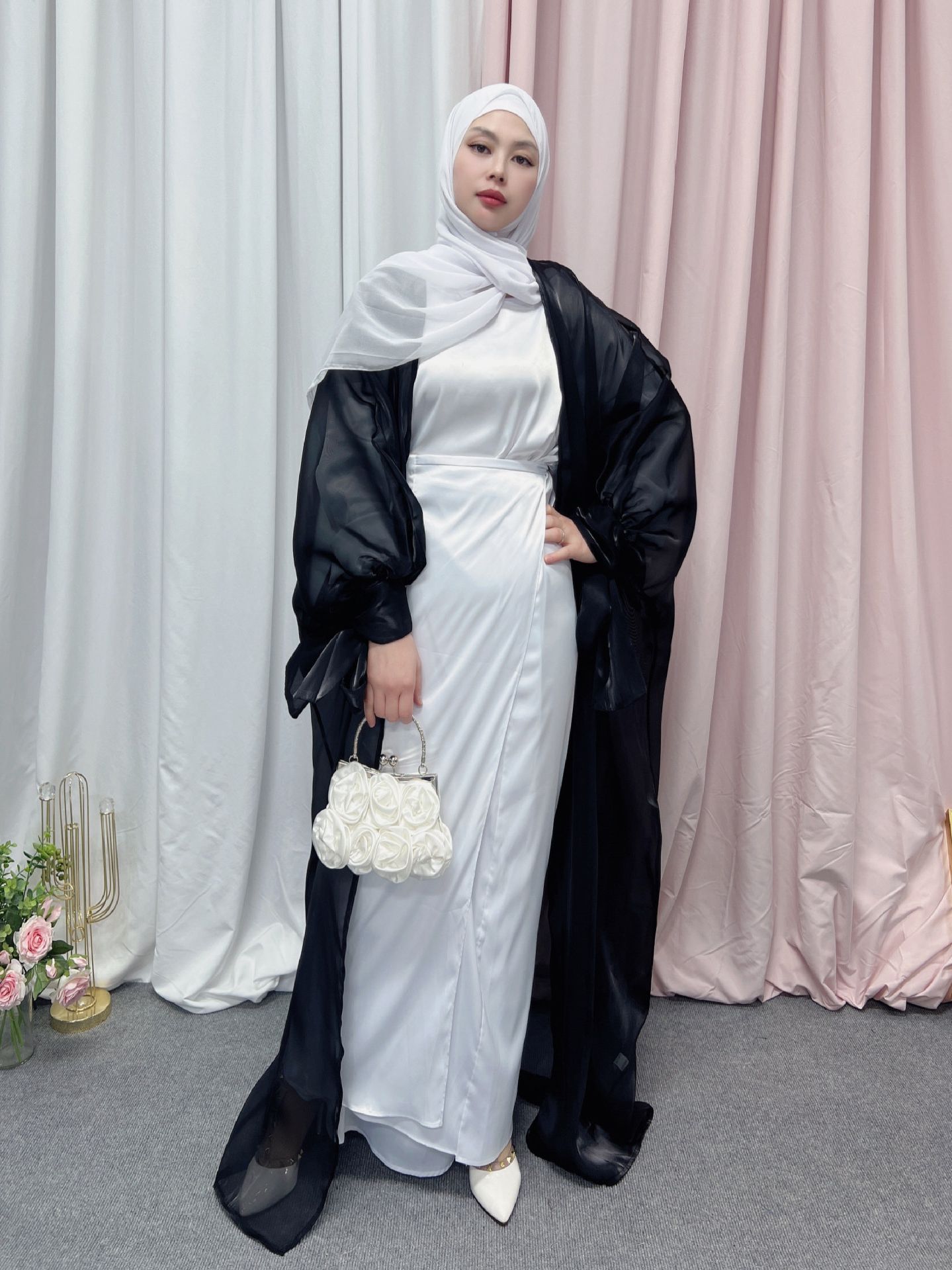 Organza Tie Abaya