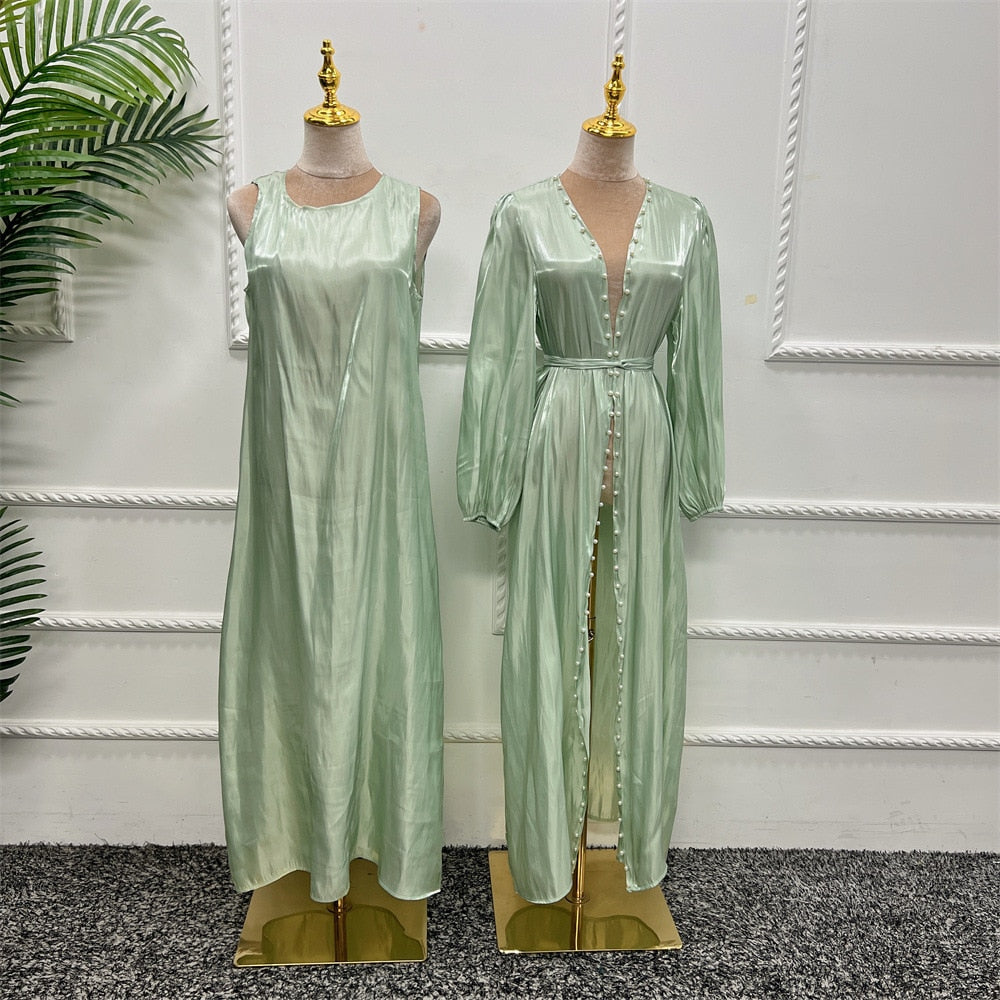 Pearl Abaya - 2 Piece Silk