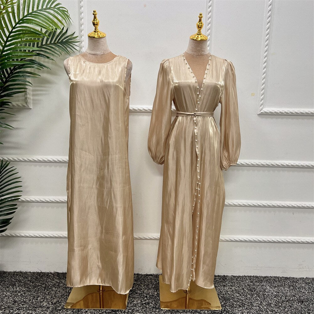 Pearl Abaya - 2 Piece Silk