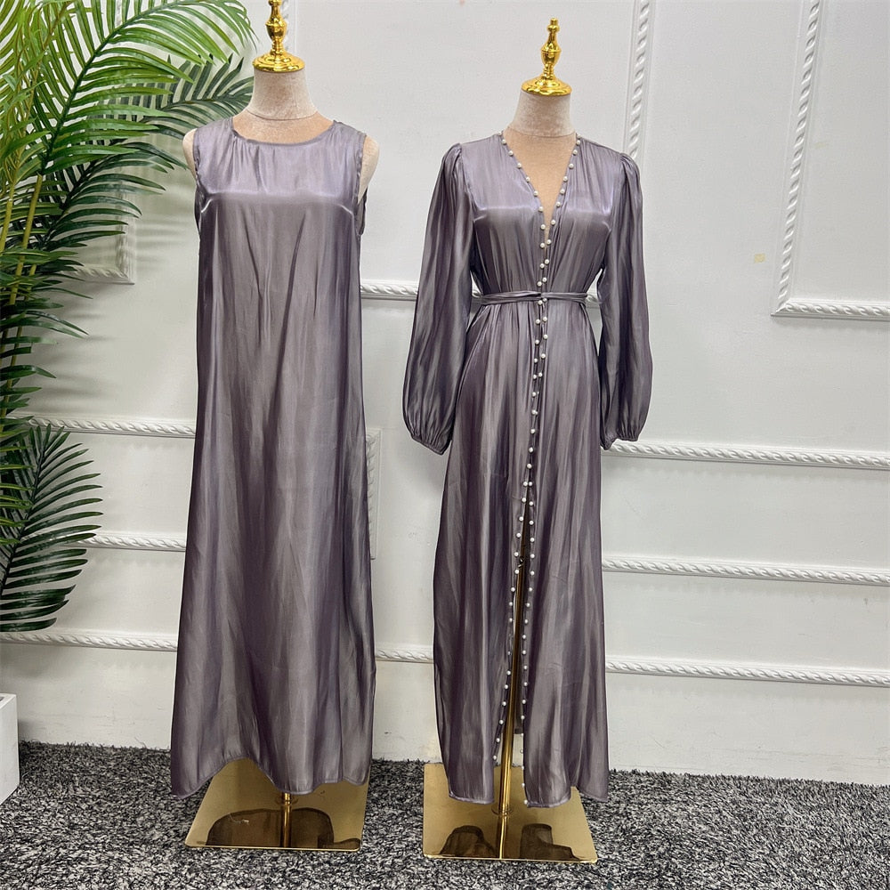 Pearl Abaya - 2 Piece Silk