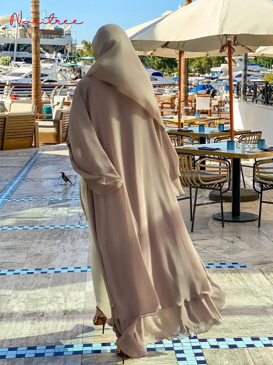 Double layer Abaya